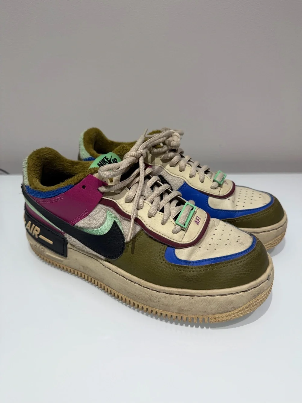 Nike Air Force 1 Shadow SE Cactus Flower Sneakers Size 7.5